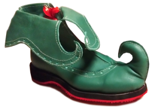 Gift Wrapper Elf Shoe Small Curl