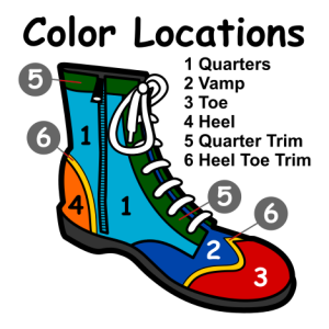 Street Shoe Color Locations